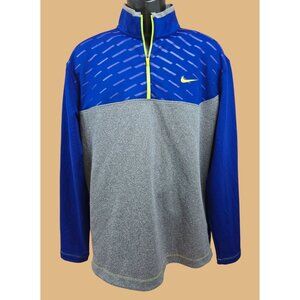 Nike Golf Tour Performance Dri-Fit Mens Pullover Medium Blue/Gray